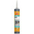 Everbuild 825 Silicone Black 380ml (Pack of 6)