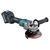 Makita GA005GD202 40V Max XGT 125mm Brushless Angle Grinder with 2 x 2.5Ah Batteries