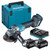 Makita GA028GD202 40V Max XGT 115mm Brushless Angle Grinder with 2 x 2.5Ah Batteries