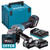 Makita GA029GD202 40V Max XGT 125mm Brushless Angle Grinder with 2 x 2.5Ah Batteries