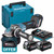 Makita GA044GD202 40V Max XGT 125mm Brushless Angle Grinder with 2 x 2.5Ah Batteries