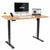 Dellonda DH41 Oak Electric Height Adjustable Standing Desk with Memory, Quiet & Fast 1400 x 700mm