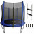 Dellonda DL93  Heavy-Duty Outdoor Trampoline with Safety Enclosure Net, Anchors & Ladder 8ft