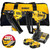 DeWalt DCK246P2-GB 18V XR Brushless Nailer Twin Kit DCN930/DCN660N with 2x 5.0Ah Batteries & Bag