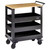 BUNKER® by Draper 11495 3 Tier Trolley with Pull Handle & Hardwood Worktop 714mm