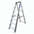 Lyte NBSBB7 EN131-2 Professional Swingback Stepladder With Tool Tray 7 Tread