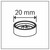 Bosch 1600A032GJ FPW-20 Fastening Plastic Washer (100 Pack)