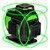 Grettz G4D-KIT 4D Multi-line Green Beam Laser Kit with Tripod Pole