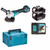 Makita DGA513RTJ 18V LXT Cordless Brushless 125mm Angle Grinder Kit with 2× 5.0Ah Batteries, Charger & Makpac Case
