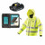 Makita DCJ206ZMX1 14.4V/18V LXT High Visibility Heating Jacket (Size M) with 2.0Ah Battery and Fast Charger