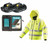 Makita DCJ206ZMX2 14.4V/18V LXT High Visibility Heating Jacket (Size M) with 2× 2.0Ah Batteries and Fast Charger