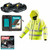 Makita DCJ206ZXLX2 14.4V/18V LXT High Visibility Heating Jacket (Size XL) with 2x 2.0Ah Battery and Fast Charger