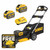DeWalt DCMWP134 Twin 18V XR Next Generation 48cm Brushless Push Lawn Mower with 2x 9.0Ah FlexVolt Batteries and Charger