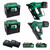 HiKOKI NR1890DCA 18V 1st Fix Angled Framing Nailer & NR1838DKA 18V Brushless PPN Nailer with 2x 18V 5Ah & 2x MultiVolt 5Ah, 2 Chargers & Cases