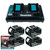 Makita DC18RD 18V LXT Twin Port Charger with 4x 6.0Ah Batteries