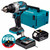 Makita DHP489Z 18V LXT Brushless Compact Combi Drill with 1x 6.0Ah Battery, Charger & Makpac Carry Case