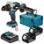 Makita DHP492Z 18V LXT Brushless Combi Drill with 2x 4.0Ah Batteries, Charger & Makpac Carry Case