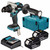 Makita DHP492Z 18V LXT Brushless Combi Drill with 2x 6.0Ah Batteries, Charger & Makpac Carry Case