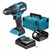 Makita DHP490Z 18V LXT Brushless Combi Drill with 1x 6.0Ah Battery, Charger & Makpac Carry Case