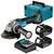 Makita DGA504Z 18V LXT Brushless 125mm Angle Grinder with 2x 3.0Ah Batteries, Charger and Makpac Carry Case