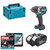 Makita DTW700Z 18V Brushless 1/2" Impact Wrench with 2x 9.0Ah Batteries, Charger and Makpac Carry Case