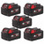 Milwaukee M18B4 18V 4.0Ah REDLITHIUM™ Battery (5 Pack)