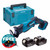 Makita DJR185Z 18V Cordless Mini Reciprocating Saw with 2x 5.0Ah Batteries, Charger and Makpac Carry Case