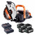 Evolution R260DCT-Li Twin 18V Cordless Brushless 260mm Disc Cutter with 4x 5.0Ah Batteries & Single Port Fast Charger