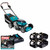 Makita DLM530PT4 534mm Twin 18V LXT Brushless Lawn Mower with 4x 5.0Ah Batteries & Twin Fast Charger