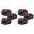 Milwaukee M1418 C6 M14-M18 240V Multibay Charger with 6x 5.0Ah Batteries
