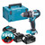 Makita DHP484Z 18V LXT Brushless Combi Drill with 2x 6.0Ah Batteries, Charger and Makpac Carry Case