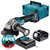 Makita DGA504Z 18V LXT Brushless 125mm Angle Grinder with 1x 3.0Ah Battery, Charger and Makpac Carry Case