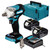 Makita DTW300Z LXT 18V Brushless 1/2" Impact Wrench with 2x 3.0Ah Batteries, Charger and Makpac Carry Case