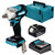 Makita DTW300Z LXT 18V Brushless 1/2" Impact Wrench with 1x 4.0Ah Battery, Charger and Makpac Carry Case
