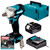 Makita DTW300Z LXT 18V Brushless 1/2" Impact Wrench with 1x 6.0Ah Battery, Charger and Makpac Carry Case