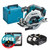 Makita DHS680Z LXT 18V Brushless 165mm Circular Saw with 2x 3.0Ah Batteries, Charger and Makpac Carry Case