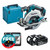 Makita DHS680Z LXT 18V Brushless 165mm Circular Saw with 2x 4.0Ah Batteries, Charger and Makpac Carry Case