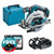 Makita DHS680Z LXT 18V Brushless 165mm Circular Saw with 2x 4.0Ah Batteries, Charger and Makpac Carry Case
