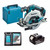 Makita DHS680Z LXT 18V Brushless 165mm Circular Saw with 1x 5.0Ah Battery, Charger and Makpac Carry Case