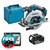 Makita DHS680Z LXT 18V Brushless 165mm Circular Saw with 1x 6.0Ah Battery, Charger and Makpac Carry Case