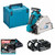 Makita DSP600ZJ Twin 18V LXT 165mm Cordless Plunge Saw with 2x 6.0Ah Batteries, Charger and Makpac Carry Case