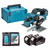 Makita DKP181Z LXT 18V Brushless 82mm Planer with 2x 5.0Ah Batteries, Charger and Makpac Carry Case