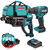 Makita 18V LXT Brushless SDS+ Rotary Hammer and Combi Drill Kit with 2x 5.0Ah Batteries, Charger and Tool Bag