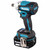 Makita DTW301Z 18V LXT Brushless 1/2" Impact Wrench with 2x 5.0Ah Batteries, Charger and Makpac 3 Case