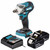 Makita DTW301Z 18V LXT Brushless 1/2" Impact Wrench with 2x 6.0Ah Batteries, Charger and Makpac 3 Case