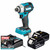 Makita DTD201Z 18V LXT Impact Driver with 2x 4.0Ah Batteries, Charger and Makpac 3 Case
