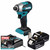 Makita DTD158Z 18V LXT Impact Driver with 2x 3.0Ah Batteries, Charger and Makpac 3 Case