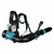 Makita UB004GZ 40V XGT Max Blower with 2x 5.0Ah Batteries and Charger