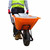 Excel 30372 Heavy Duty Wheelbarrow with 100L HDPE Tray