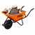 Excel 30372 Heavy Duty Wheelbarrow with 100L HDPE Tray